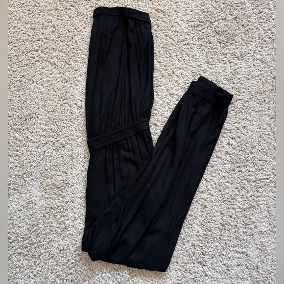 The Aritzia Azure Skies Strapless Jumpsuit. Black. Size Small. - Picture 6 of 9